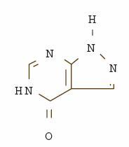 Allopurinol structural formula