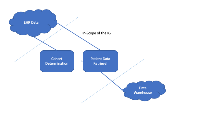 Diagram showing what is in scope for the RWD IG